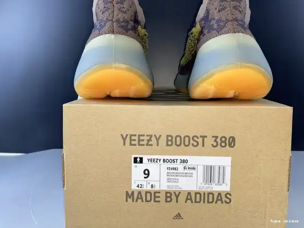 hype ADIDAS GOLD NON-REFLECTIVE BOOST 380 FZ4982 YEEZY 'COFFEE 0325